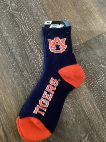 NIP Auburn Tigers Socks FBF Originals Orange Blue SZ M (5-10) - Cool Cover