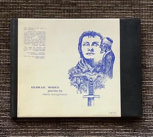 RARE SIGNED Limited 1st Edition VINTAGE 1972 Hebraic Modes: Poems, Juergensen - Picture 1 of 8
