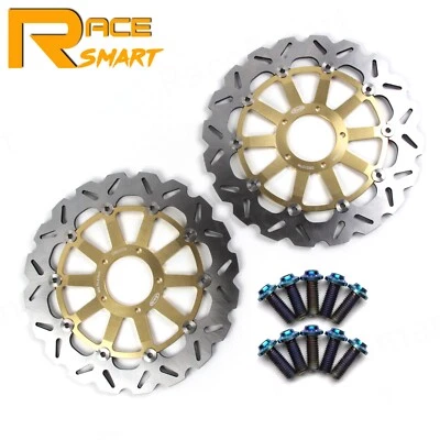 For Ducati Diavel 1200 ABS 2011-2017 Front Brake Rotors Discs and Mounting Bolts - Image 1 of 4