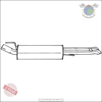 Silencieux d'échappement Arrière Sigam pour VW VENTO D mb6 - Photo 1/3