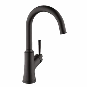 Grifo de barra Hansgrohe 04795670 Joleena 14 pulgadas de alto 1 manija en negro mate - Imagen 1 de 12