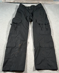 5.11 Tactical Series EMS Work Pants Womens 10 (29x27) Black Twill Cargo Pockets - Picture 1 of 19