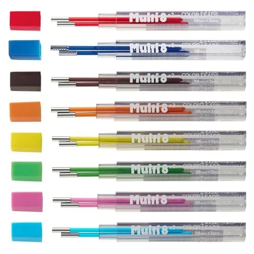 Juego de cables de recarga Pentel Art Multi 8 2,0 mm 8 colores para XPH804ST Japón 804CH2-8AMZ Foto 1 de 1