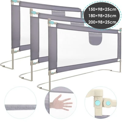 NOBRAND Kids Bed Rail Bed Guard Protection for Baby Toddler Safety Rail Fence Gmxhruibhx