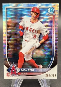 Zach Neto 2025 Bowman Chrome Pulsar Refractor /399 LA Angels #55 - Picture 1 of 2