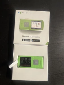 EMAY Wireless ECG/EKG Monitoring Portable to Record Rhythm & Heart Rate Openbox - Picture 1 of 5