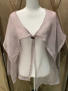 Planet Silk Organza Women’s Sheer Lilac Topper XL/2XL Whimsigoth,Mod Wife - Picture 1 of 16