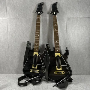 Lot 2 Guitar Hero Universal Guitar Xbox 360 PS3 PS4 Activision NO DONGLES - Picture 1 of 4