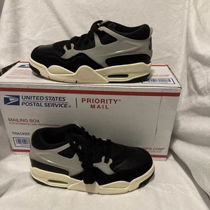 Nike Air Jordan 4 RM size 5.5y Black Sail - Picture 1 of 7