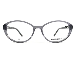 Marcos de gafas Marchon NYC M-5025 020 gris transparente borde completo 55-16-140 - Imagen 1 de 11
