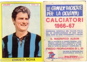 FIGURINA PANINI 1966 1967 , ATALANTA, ENRICO NOVA , OTTIMA , -A10 - Imagen 1 de 1