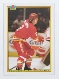 1990-91 Bowman Hockey #93 Al MacInnis - Picture 1 of 2