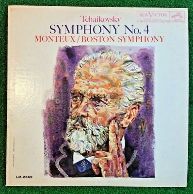 Tchaikovsky Symphony No.4 Monteux / Boston Symphony 1960 RCA Victor Red Seal LP - Image 1 of 4