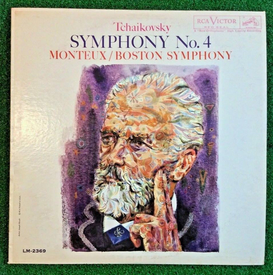 Tchaikovsky Symphony No.4 Monteux / Boston Symphony 1960 RCA Victor Red Seal LP - Image 1 of 4