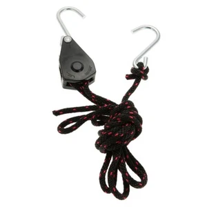 Jumbo Rope Ratchet 1/4" Suspensión de luz con mosquetón de metal NUEVO Light Hanger 68kg - Imagen 1 de 2
