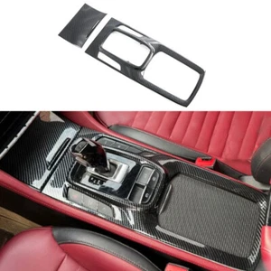 For MG HS 2018-2024 Carbon Fiber Interior Gear Shift Box Panel Frame Cover Trim - Foto 1 di 6