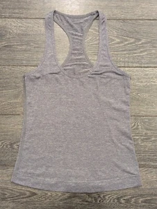 Lululemon Cool Racerback Tank Top Gray Size 6 Luxtreme Athletic *Hemmed - Picture 1 of 7
