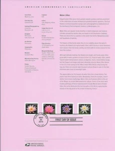 #1511 Forever  (49c) Water Lillies #4964-#4967 Souvenir Page - Picture 1 of 1
