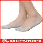 Invisible Breathable Lace Boat Socks Anti-slip Solid Woman Socks (Grey)