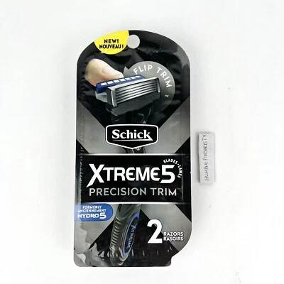 NEW Schick Xtreme 5 Precision Trim Mens Disposable Razors Flip Trimmer Edger - Image 1 of 4