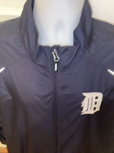 DETROIT TIGERS Jacket Men’s XL/TG Light Weight GIII CARL BANKS NORTH END Blue  - Picture 1 of 7