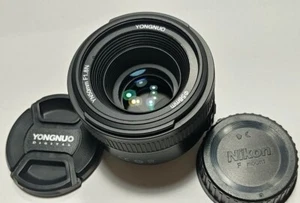Yongnuo YN50mm F1.8N 50mm f/1.8 N Prime Lens Nikon F Mount "LIKE NEW" - Picture 1 of 6