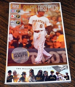 STARLING MARTE~FIRST PITCH MAGAZINE 2014~PITTSBURGH PIRATES - Picture 1 of 1