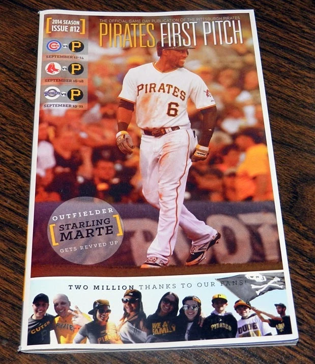 STARLING MARTE~FIRST PITCH MAGAZINE 2014~PITTSBURGH PIRATES - Image 1 of 1