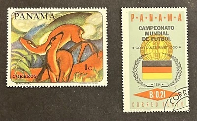 Панама: 1966-67. 2 значения SC #468d и 480 б/у. Лот # B10-01245 - Изображение 1 из 2