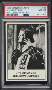 1966 Monster Laffs It's Great For Watching Parades #28 PSA 8 - Picture 1 of 2