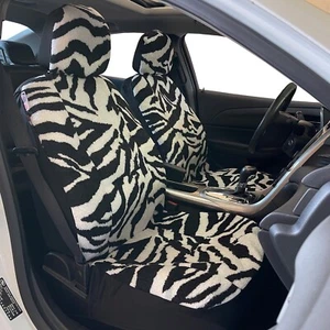 Zebra Faux Sheepskin Seat Covers For Isuzu TF DMAX LS-M LS-U X-Terrain 2020-2023 - Picture 1 of 1