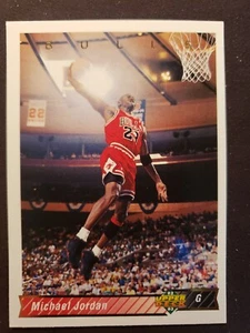 1992-93 Upper Deck Michael Jordan Jersey Match #23 HOF (code #72) - Picture 1 of 2