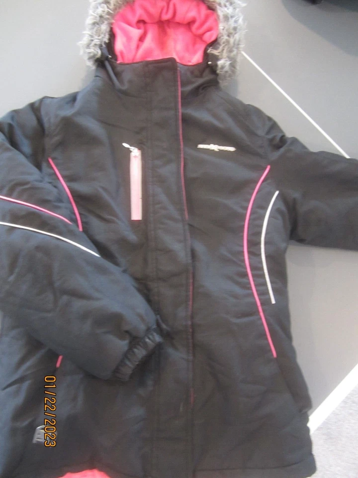 Abrigo de Invierno ZeroXposur Boarding Niñas Juvenil Talla XL (16) Negro Rosa Foto 1 de 3