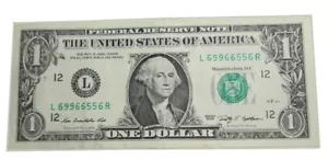 Vintage US One dollar Bill 2009 series-L 69/96/65/56 Fancy-True Radar - Picture 1 of 4