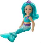 Barbie Dreamtopia Chelsea Mermaid Doll  6.5-Inch Teal Hair And Tail Crown