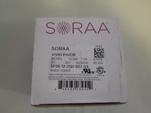 SORAA LED PAR36 DIMMABLE SP36-12-25D-927-03 LIGHT BULB - Picture 1 of 7