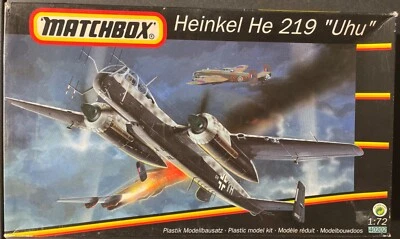 Matchbox Heinkel He 219 Uhu 40202 1/72 NIB Model Kit ‘Sullys Hobbies’  - Image 1 of 4