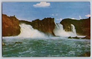 Postkarte Twin Falls Snake River Idaho 186 Fuß hoch - Bild 1 von 2