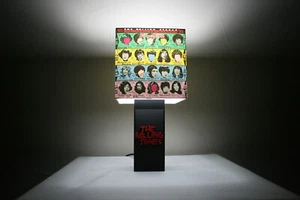 Handmade 'The Rolling Stones' Lamp + Some Girls Shade, Mick Jagger, Keith Rich - Picture 1 of 6