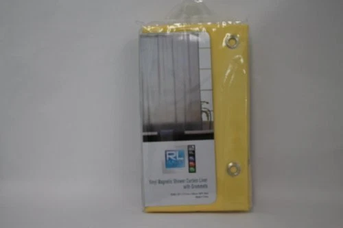 VINYL SHOWER CURTAIN LINER with METAL GROMMETS & MAGNETS - Image 1 of 1