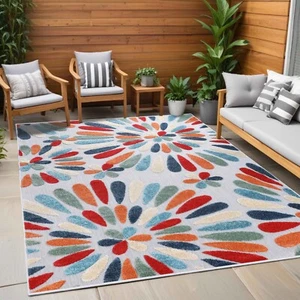 Marigold Oversized Floral Carpet Indoor Outdoor Area Rugs Or Runner Rug - Picture 1 of 55