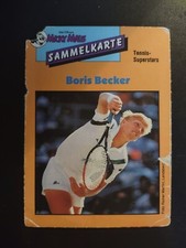 2pcs Mickey Mouse Magazine Trading Card Boris Becker and Carl Uwe Steeb