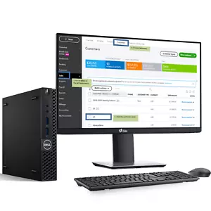 Dell Tiny Computer Desktop PC Intel i5-6500T 32GB 2TB SSD WiFi New 24" LED Win10 - Picture 1 of 5