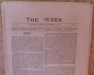 Magazine The Week,year 1872,Number 43-Septembar 21 - Imagen 1 de 7
