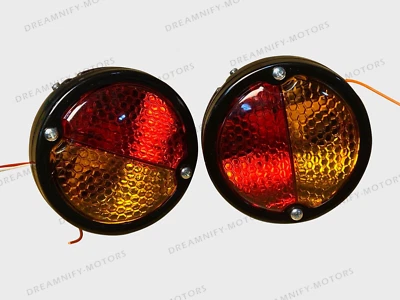 Par de luces marcadoras de freno trasero para Willys Ford Jeep MB Gpw M38 CJ2A CJ3A CJ3B Foto 1 de 4