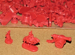 Vintage 1998 RISK Game Parts - Complete 60 Piece RED Army - Picture 1 of 1