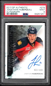 JONATHAN HUBERDEAU 2013-14 SP Authentic Future Watch AUTO ROOKIE #/999 PSA 9 RC - Picture 1 of 2