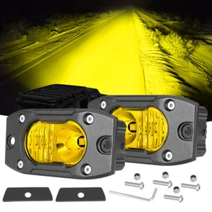 For Dodge Ram 1500/2500/3500 2009-2024 Flush Mount 4inch LED Pods Wide Cornering - Picture 1 of 11