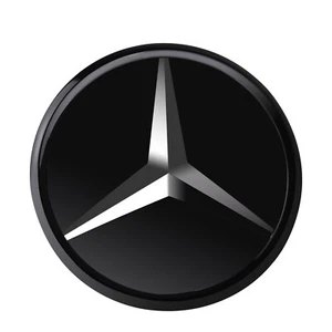 Für Mercedes Benz E300 16-19 W213 Frontraster Abzeichen schwarzer Spiegel Stern - Picture 1 of 12