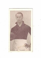Wills Cigarette Card Footballers 1933 No. 53 Past Champion - Vic. Thorpe